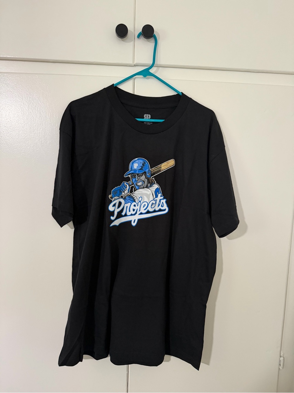 bp Black Cotton Graphic Tee with Silver Logo